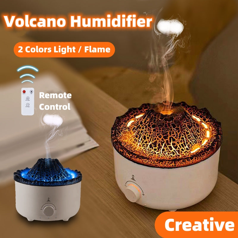 Humidifier volcano and water drop design