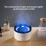 Humidifier volcano and water drop design